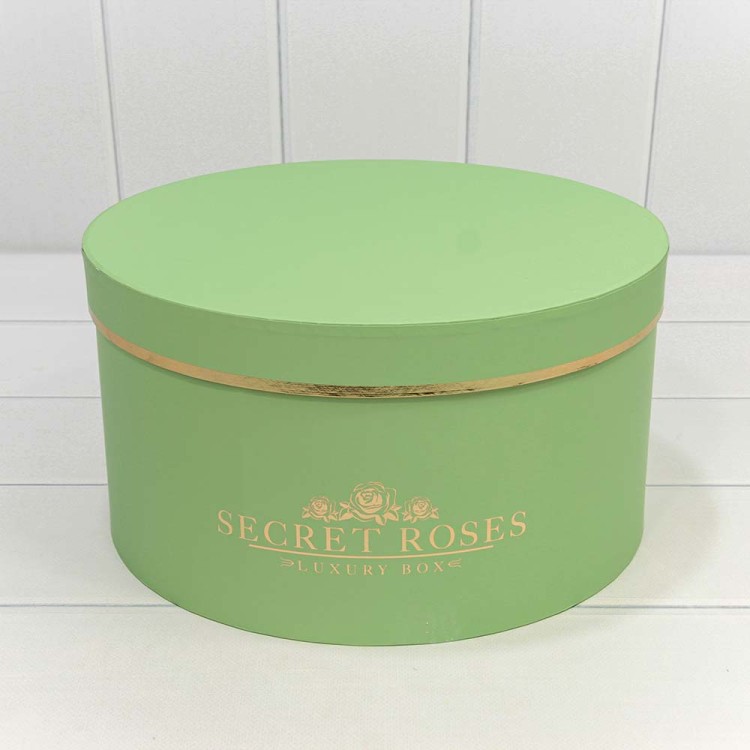720885/11 Коробки Круглые Набор 1/5 30*16 "Secret Roses" Салатовый 1/8