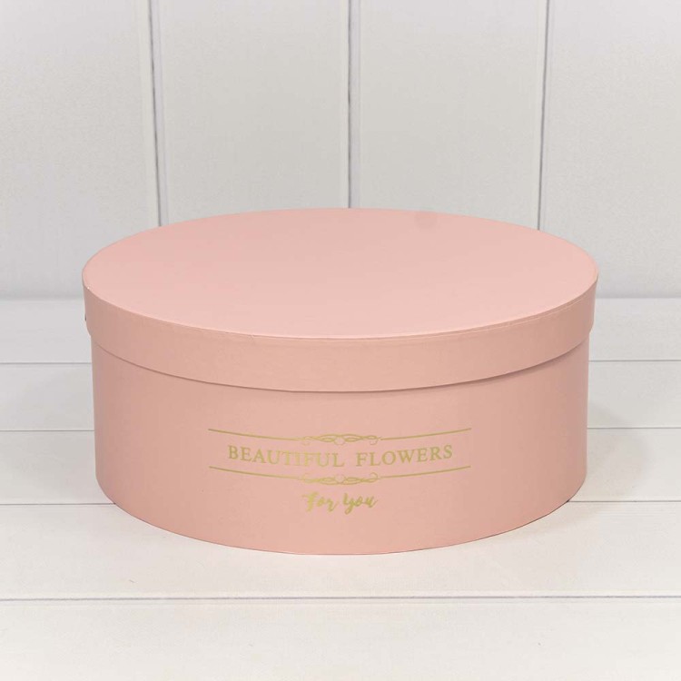 720886/6 Коробки Круглые Набор 1/5 31*12,5 "Beautiful Flowers" Персиковый 1/8