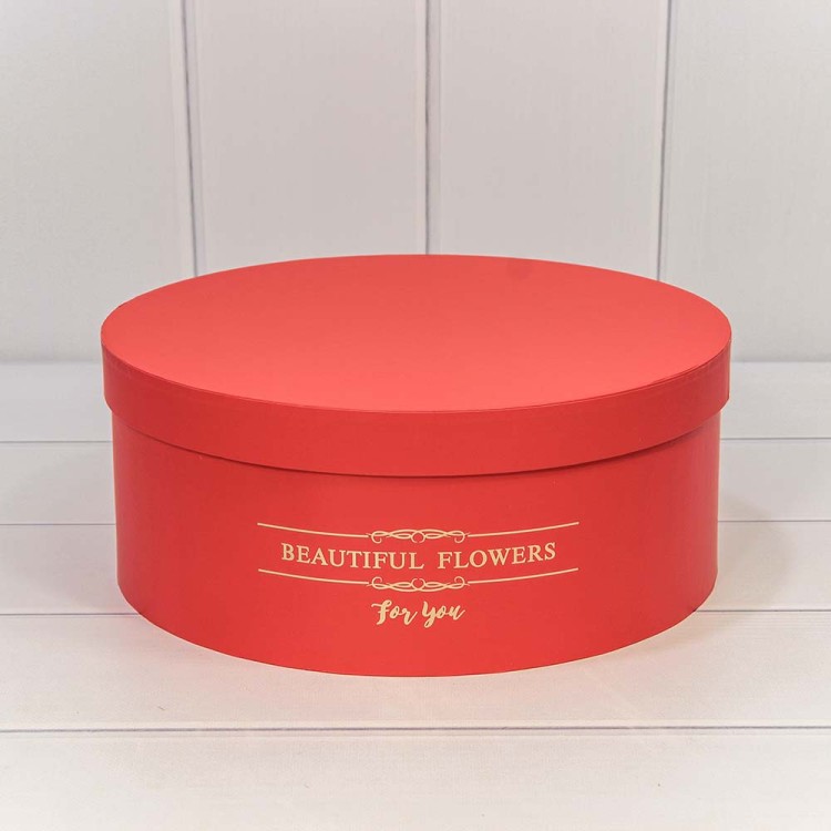 720886/3 Коробки Круглые Набор 1/5 31*12,5 "Beautiful Flowers" Красный 1/8
