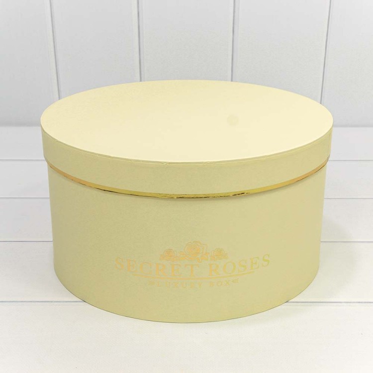 720885/9 Коробки Круглые Набор 1/5 30*16 "Secret Roses" Бежевый 1/8