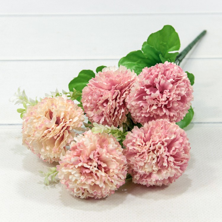 303-05-02/06 Искусственные цветы Хризантема Розовый 1/2