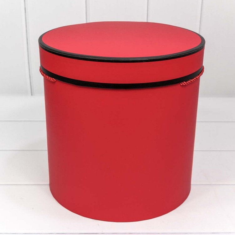 7201321/1 Набор коробок 1/5 цилиндр 25*25 см красный 1/12 1