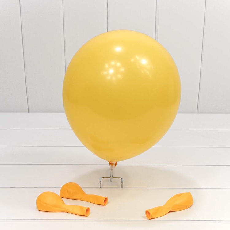 14400/2 Шарики воздушные из латекса "Макарун" 12"/30см (100 шт.) 2,8г Оранжево-жёлтый 1/60
