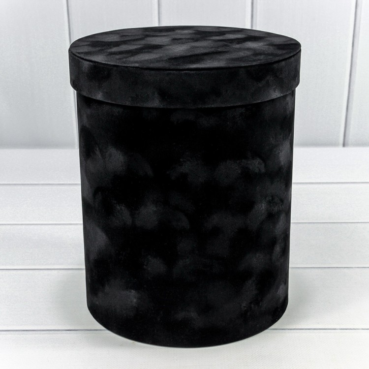 720952/6 Коробки Цилиндр Набор 1/6 21*25,5 "Бархатный" Черный 1/6 