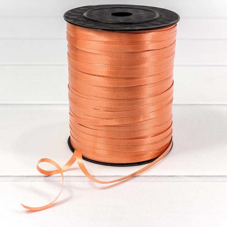 500581/5 Лента полипропиленовая 0,5 см*500 ярдов персиковый (бобина) 1/5 1/40