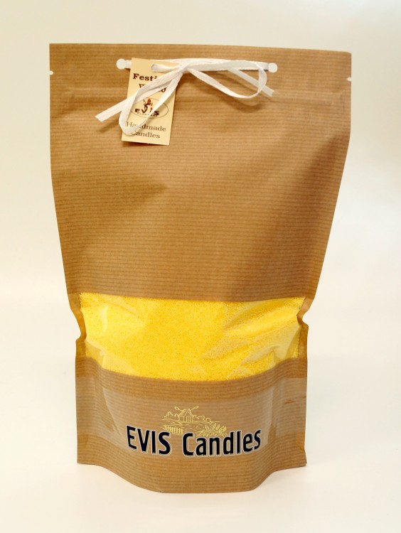 139003730360 Свеча насыпная в гранулах в дой-паке с 12 фитилями, 360гр. Лимон