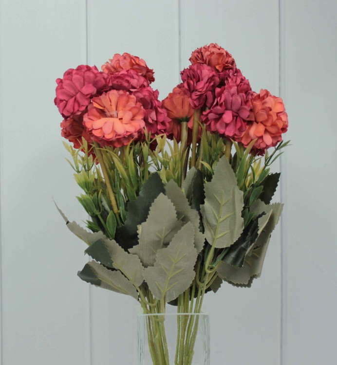 303-10-15/03 Искусственные цветы Георгина 1/2 Красный микс 303-10-15/03 Искусственные цветы Георгина 1/2 Красный микс