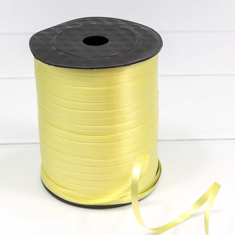 500581/8 Лента полипропиленовая 0,5 см*500 ярдов желтый (бобина) 1/5 1/40
