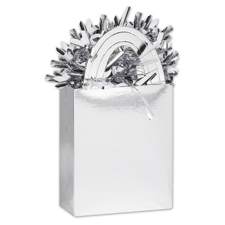 1302-0739 Грузик для шара "Сумочка" Серебряный 160г