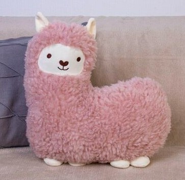 DL104001611P Мягкая игрушка Альпака размер 40см Розовый