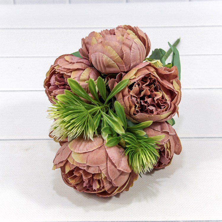 303-06-047/03 Искусственные цветы Пион (6 Цветов) 47 см Пыльно-розовый микс 1/1 303-06-047/03 Искусственные цветы Пион (6 Цветов) 47 см Пыльно-розовый микс 1/1