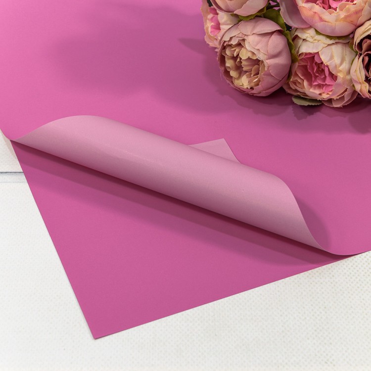 1631/211	Плёнка в листах 55*55 (20 шт.) матовая двухсторонняя 65мкм Лиловый/Розовый 1/60				