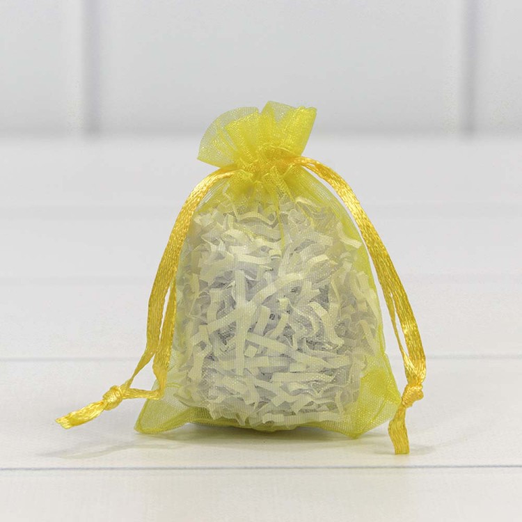 000801-14J Мешочки из органзы 7*9 Жёлтый 1/100 1/5000 
