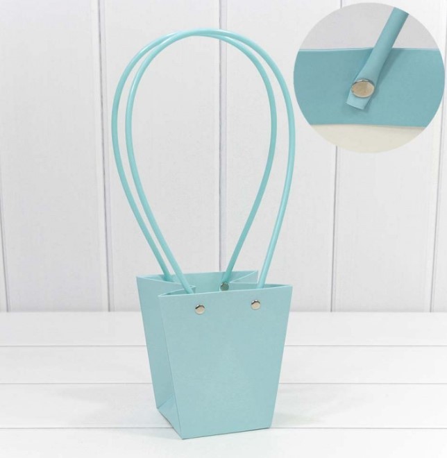 000171G/14 Пакет подарочный "Ваза для цветов" 15,5*13*9,5 Голубой 1/10 1/150 000171G/14 Пакет подарочный "Ваза для цветов" 15,5*13*9,5 Голубой 1/10 1/150