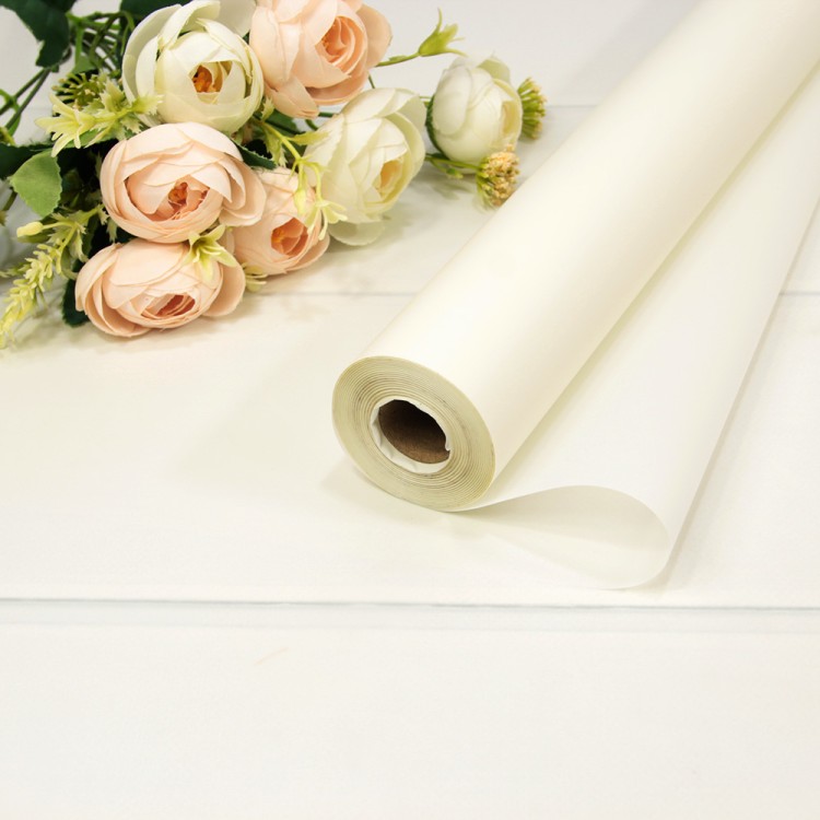 1857/M1 Плёнка 58см 800г матовая однотонная 50мкм Жемчужно-белый 1/12 1857/M1 Плёнка 58см 800г матовая однотонная 50мкм Жемчужно-белый 1/12