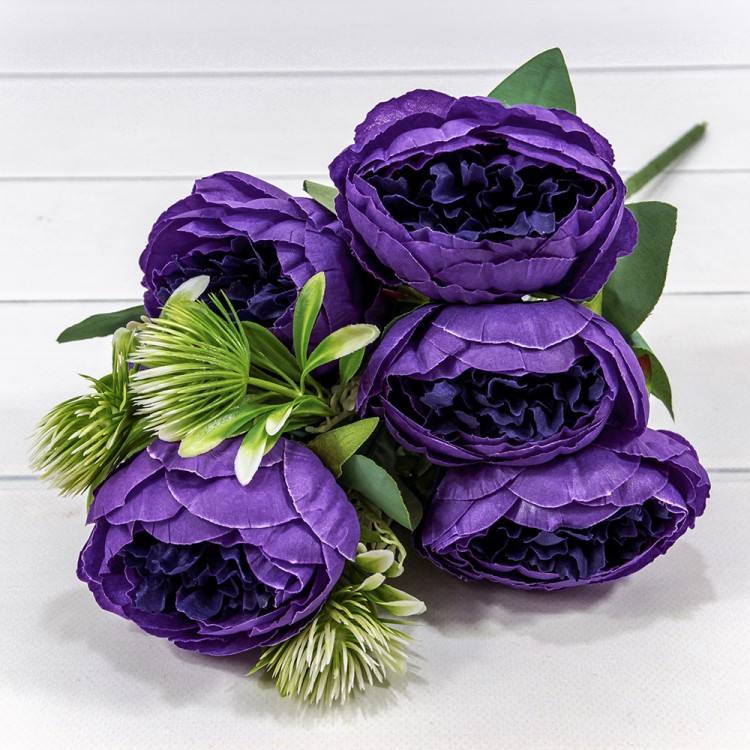 303-06-047/08 Искусственные цветы Пион (6 Цветов) 47 см Фиолетовый 1/1 303-06-047/08 Искусственные цветы Пион (6 Цветов) 47 см Фиолетовый 1/1