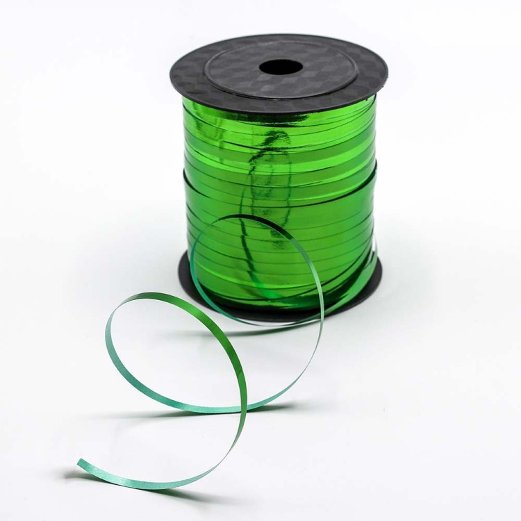 500582-6	Лента Полипропилен (бобина) металлизированная 0,5см*250ярд Зелёный 1/5 1/60