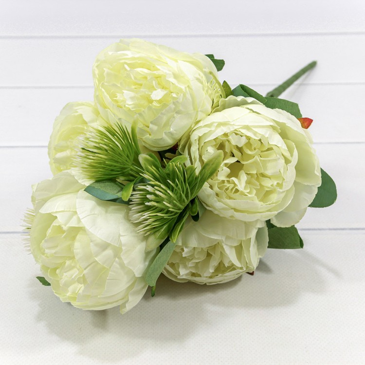 303-06-047/09 Искусственные цветы Пион (6 Цветов) 47 см Салатовый 1/1 303-06-047/09 Искусственные цветы Пион (6 Цветов) 47 см Салатовый 1/1