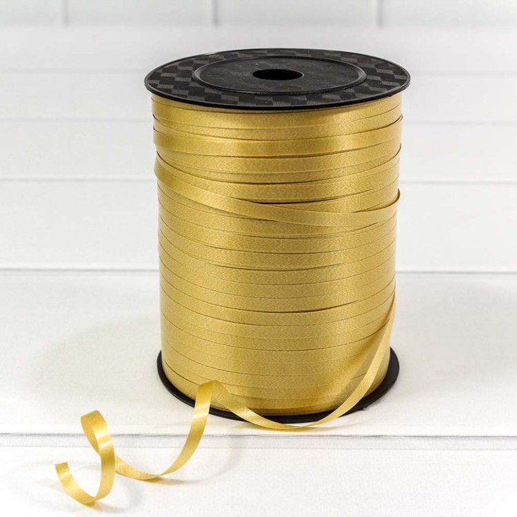 500581/10 Лента Полипропилен (бобина) 0,5см*500ярд Золотой 1/5 1/40