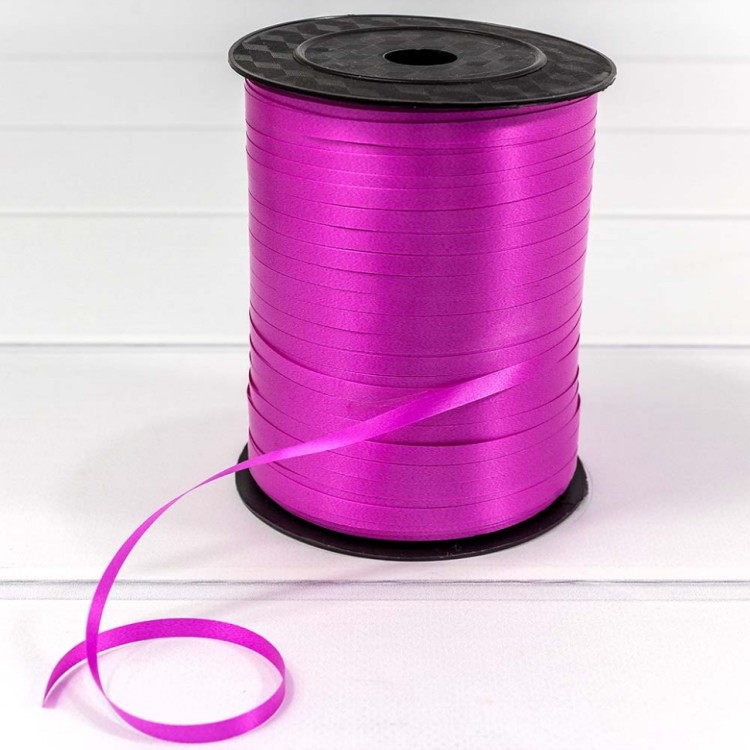 500581/6 Лента полипропиленовая 0,5 см*500 ярдов малиновый (бобина) 1/5 1/40