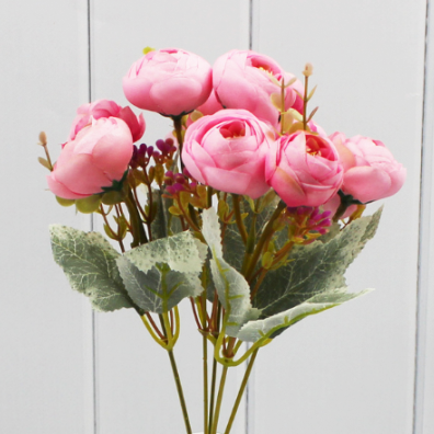 303-01-03 Искусственные цветы Ветка мини пионы (микс) 27 см 1/1