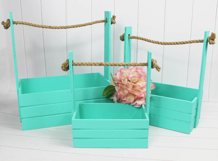 1117736/20 Ящик для декора набор 1/3 с Канатом 30*18*35(10,5) Тиффани