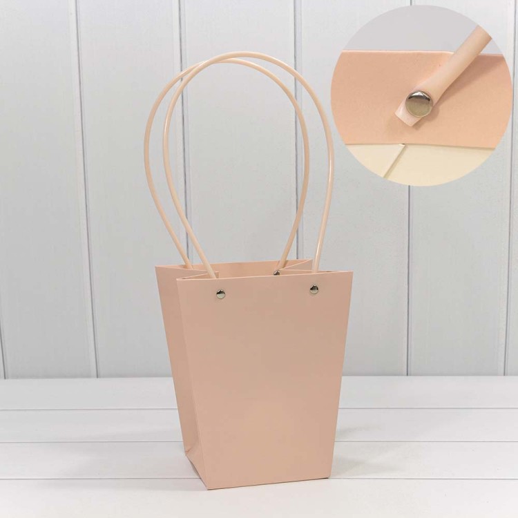 000171E/33 Пакет подарочный "Ваза для цветов" 20*17*12 Персиковый 1/10 1/120 000171E/33 Пакет подарочный "Ваза для цветов" 20*17*12 Персиковый 1/10 1/120