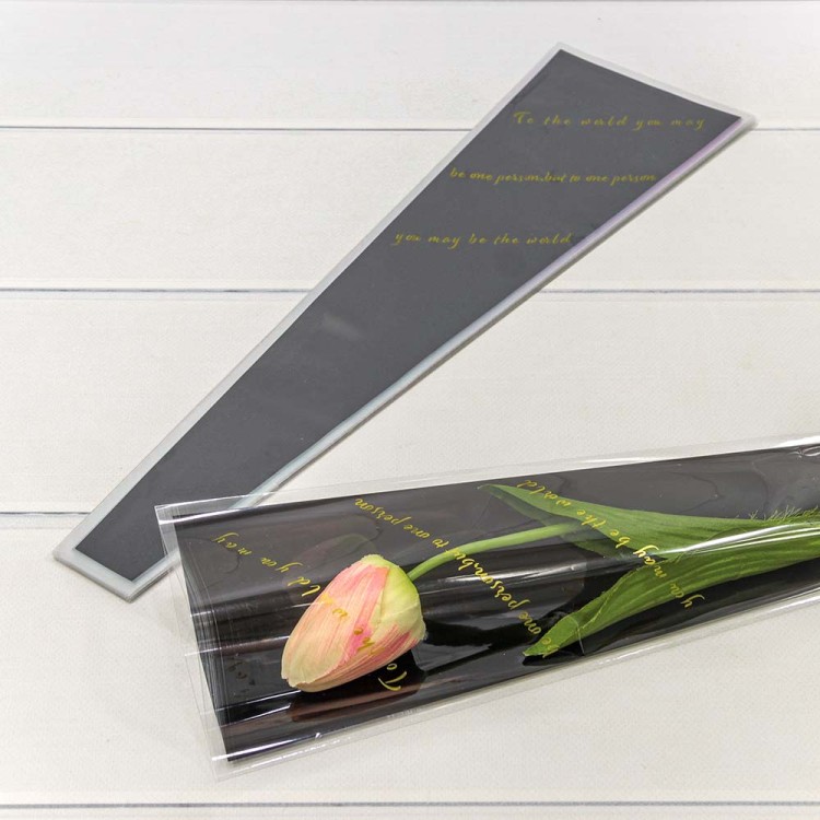 001560/2	Плёнка в листах "Конус для цветов" 12,5*4*45 (30 шт.) Чёрный 1/200