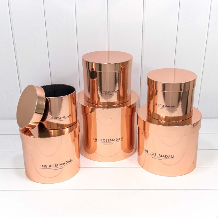 721618/3 Коробки Цилиндр Набор 1/6 25*22,5 "The Rosemadam" Бронзовый 1/8 