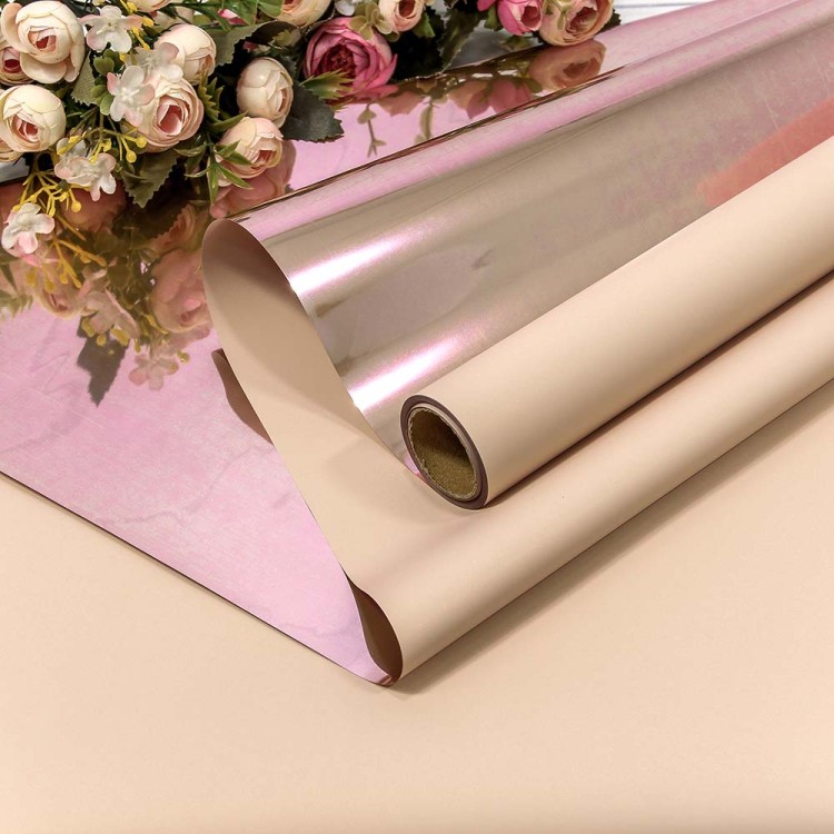 001328/12 Плёнка 0,58*10м матовая металлизированная Абрикосовый 1/30 001328/12 Плёнка 0,58*10м матовая металлизированная Абрикосовый 1/30