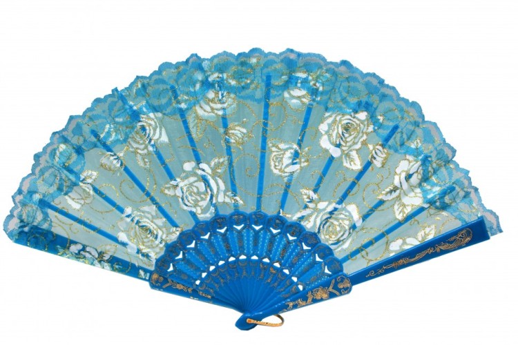 108109 Веера с розами (6 цветов) 44 см