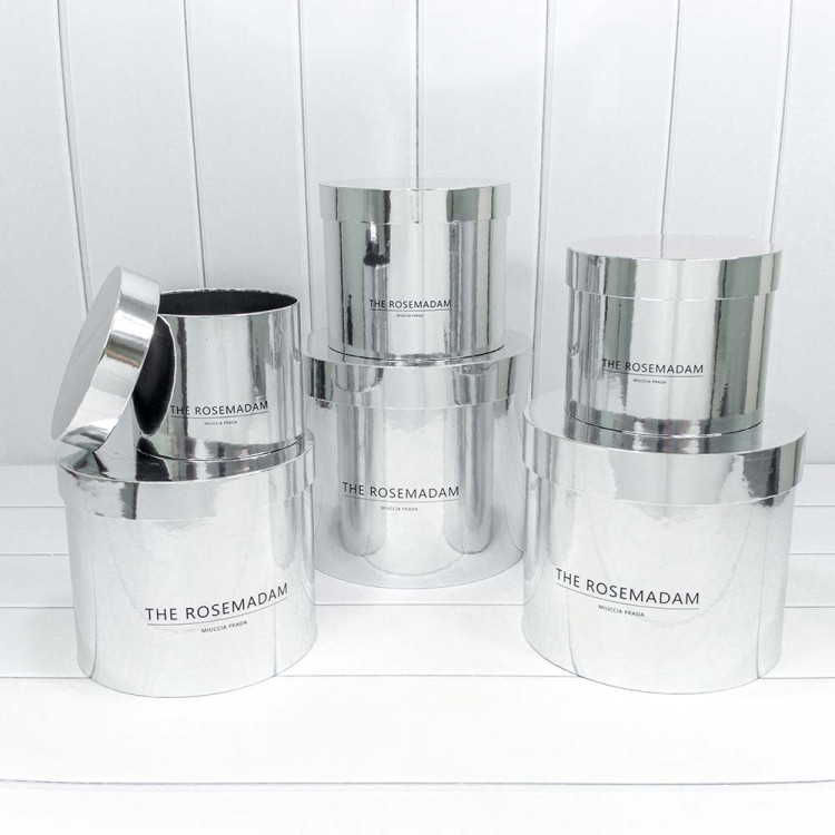 721618/1 Коробки Цилиндр Набор 1/6 25*22,5 "The Rosemadam" Серебряный 1/8 