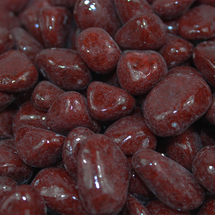 301789100503 Галька цветной крупная бордовая (фракция 10-15 мм) вес: 1000г