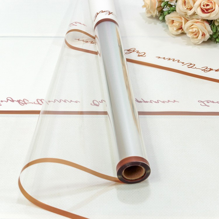 1634/2 Плёнка 0,57*10м матовая/глянцевая с окошком 55мкм Белый 1/30