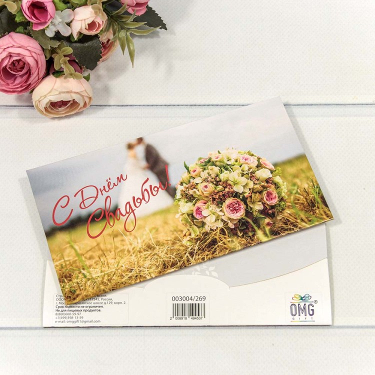 003004/269 Конверт подарочный 16,5*9см 1/10 1/250 003004/269 Конверт подарочный 16,5*9см 1/10 1/250