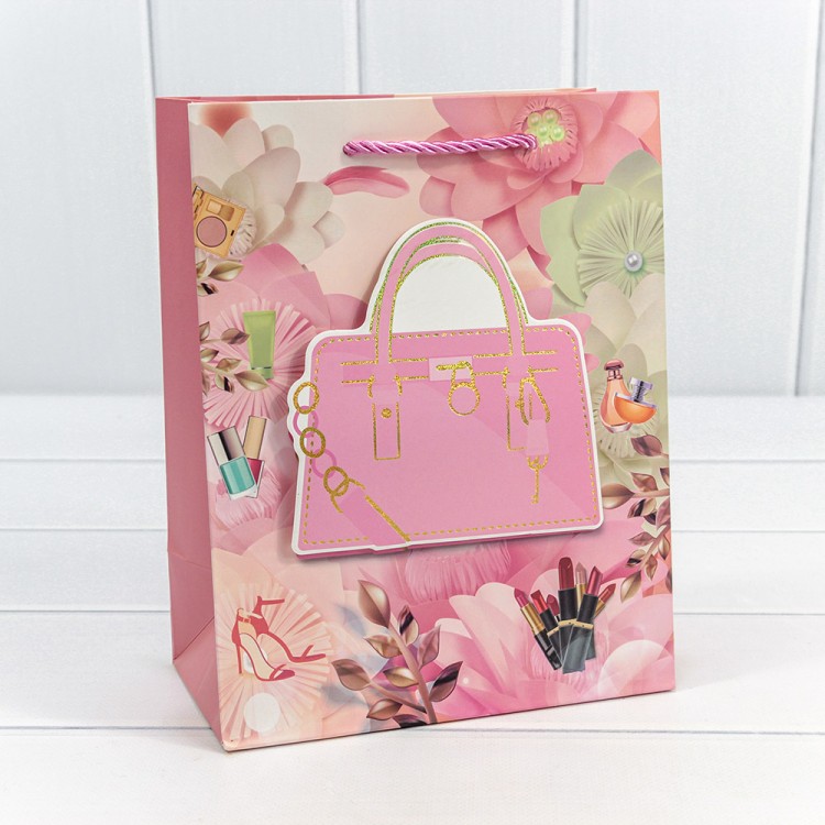 000318E Пакет подарочный с 3D аппликацией "Детский" (микс 318) 18*23*10 210г 1/20 1/360