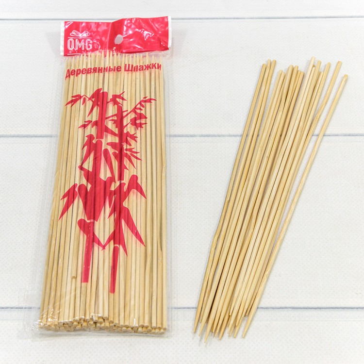 000778/25 Шпажки деревянные (100 шт.) 25см*3мм 1/150