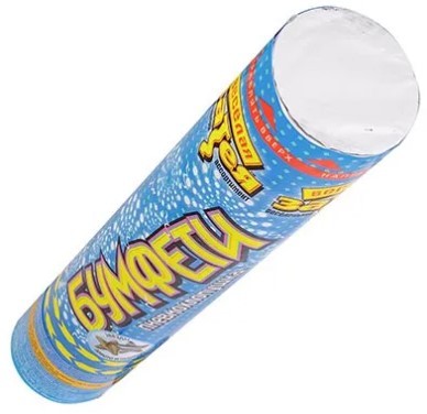 1501-5826 Хлопушка 30см Звезды золото/серебро