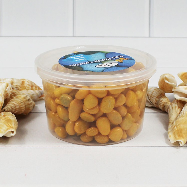 301788040105 Галька цветной желтая (фракция 5-10 мм) вес: 400г