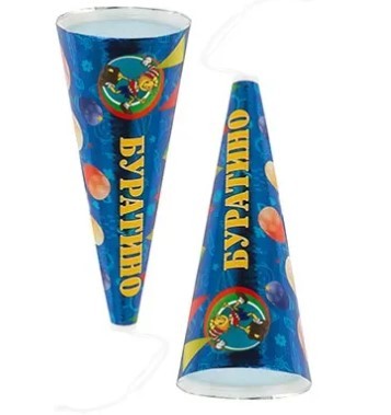 1501-7118 Хлопушка Конус Буратино 12см 1501-7118 Хлопушка Конус Буратино 12см