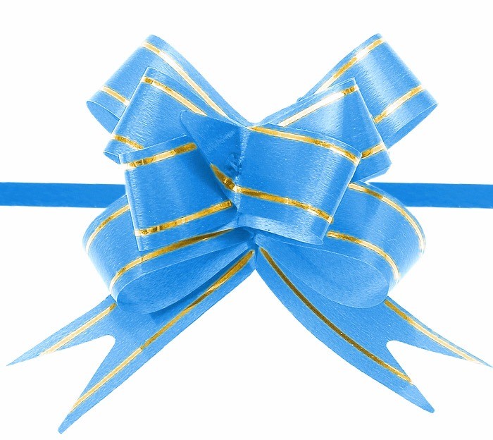 000527-12 Бант-бабочка 1,2*21 см с золотой полосой (ассортимент) 1/200 1/100 упак.