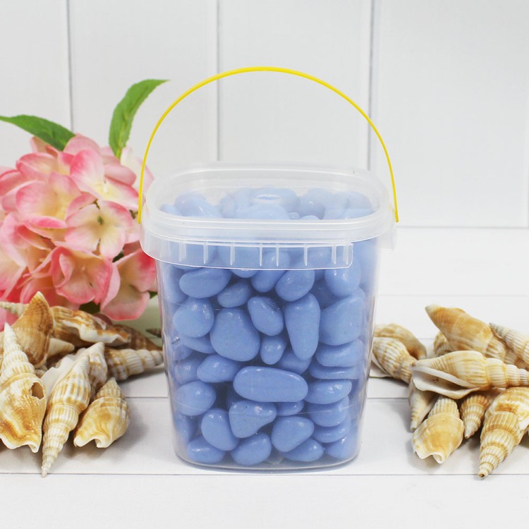 301789100904 Галька цветной крупная голубая (фракция 10-15 мм) вес: 1000г, объем: 650мл