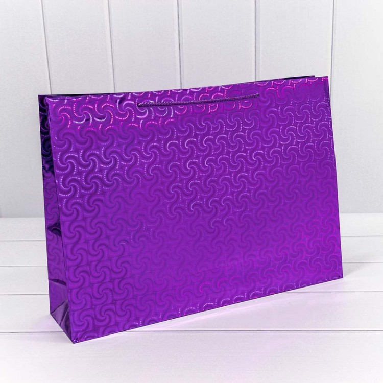 000LAA Пакет подарочный голография (микс) 45*32*11 1/20 1/240