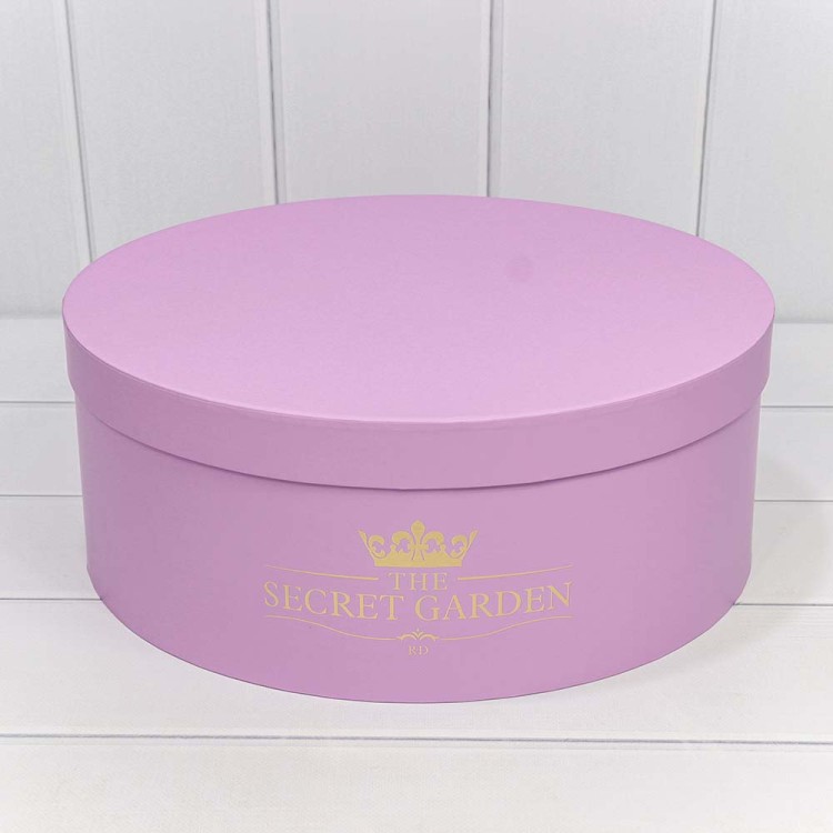 720888/5 Коробки Круглые Набор 1/5 37,5*14,5 "The Secret Garden" Сиреневый 1/6