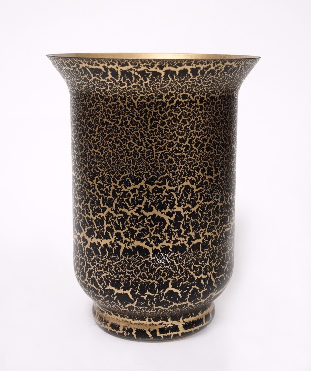 2717932033 КРАКЕЛЮР-чёрный матовый " Афина" ваза Н-250 2,5л