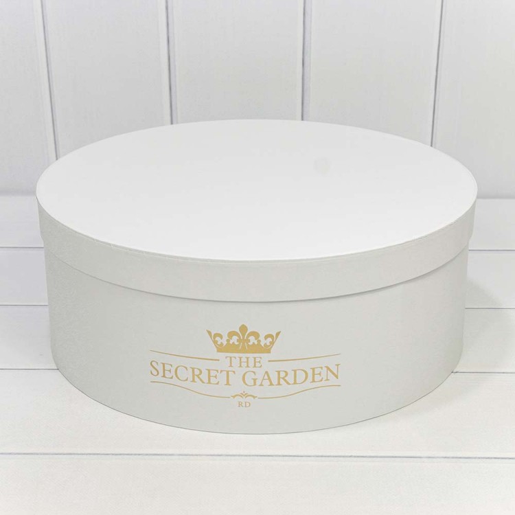 720888/2 Коробки Круглые Набор 1/5 37,5*14,5 "The Secret Garden" Белый 1/6