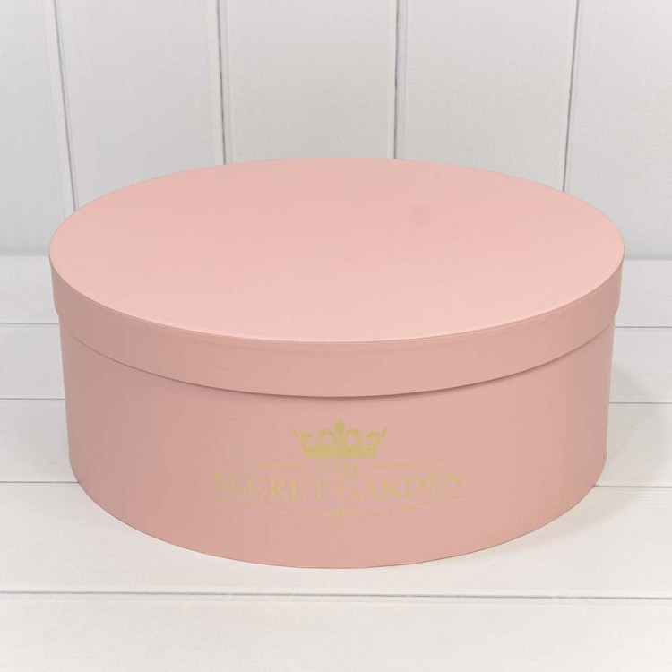 720888/6 Коробки Круглые Набор 1/5 37,5*14,5 "The Secret Garden" Персиковый 1/6