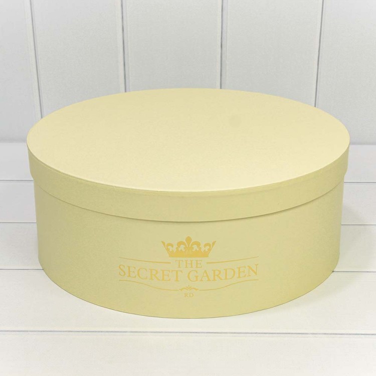 720888/9 Коробки Круглые Набор 1/5 37,5*14,5 "The Secret Garden" Бежевый 1/6