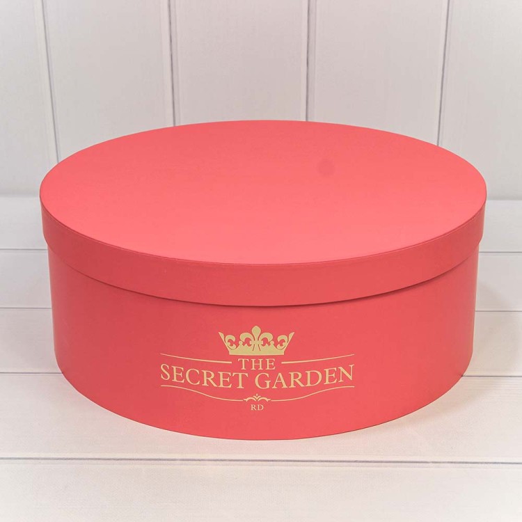 720888/10 Коробки Круглые Набор 1/5 37,5*14,5 "The Secret Garden" Коралловый 1/6