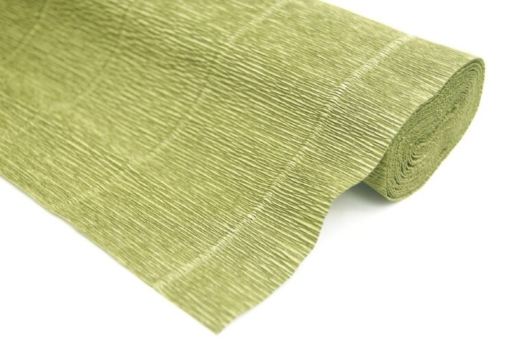 000612 Бумага гофрированная Хаки 50*250 180гр 1/60 000612 Бумага гофрированная Хаки 50*250 180гр 1/60